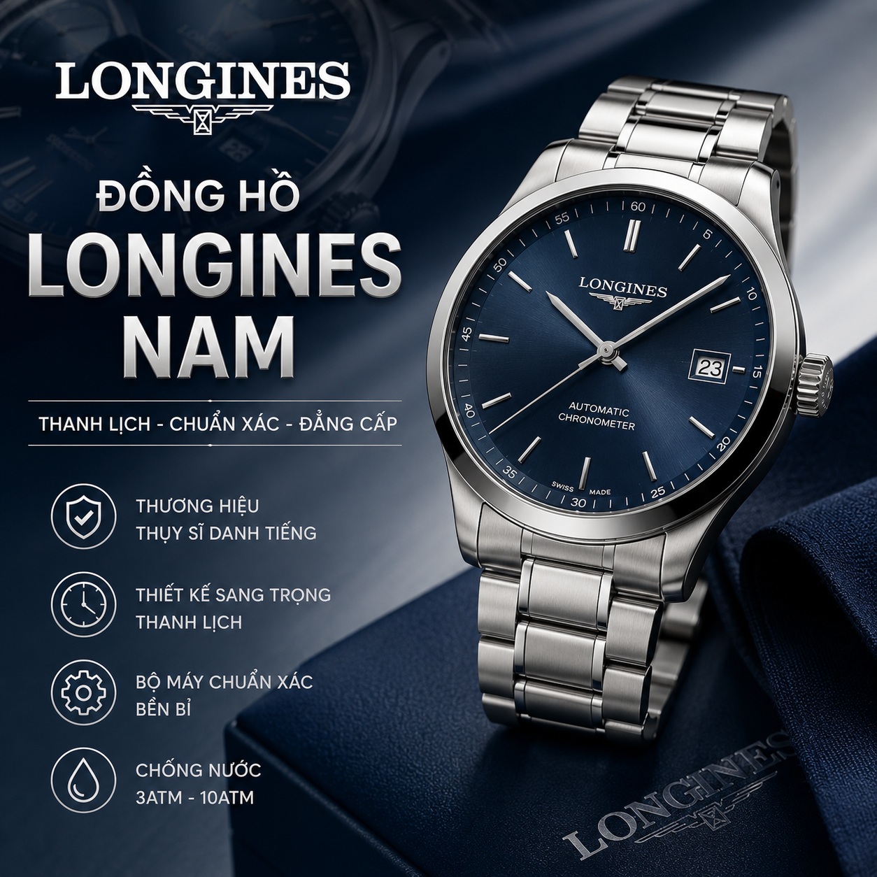 Đồng Hồ Longines Nam