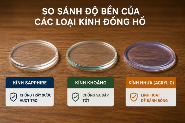 Mặt Kính Đồng Hồ: Hướng Dẫn Toàn Diện Về Chất Liệu